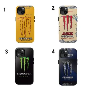 Monster Energy Drink Design Tough Phone Case - Durable Impact-Resistant Case for iPhone 16/15/14/13/12/11 with UV Protection & Glossy Finish