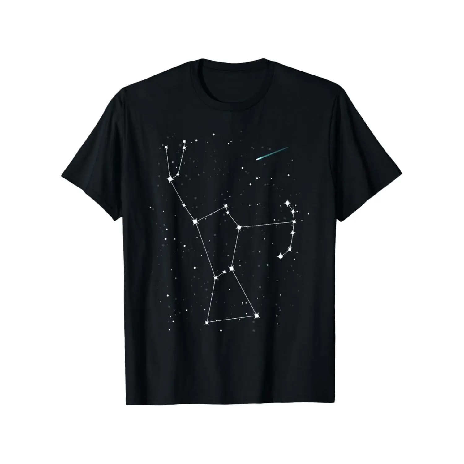 Men Crew Neck Short Sleeve T-Shirt, Orion Constellation The Hunter Graphic Tee, Loose Fit Comfortable Versatile Casual Top, S to XXXL Sizes Available