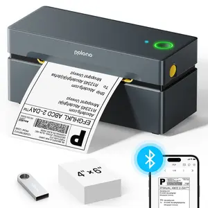Bluetooth Thermal Label Printer, 4x6 Shipping Label Printer, PL80E Compatible with Android&iPhone and Windows, Widely Used for Hermes, Royal Mail, Amazon, Shopify, Ebay