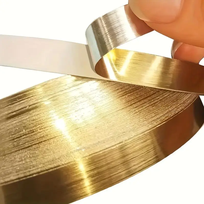 Three Rolls of Gold-Colored Waterproof Wall Edge Seam Stickers, Attractive Seam Tape, And Self-Adhesive Tile Strips