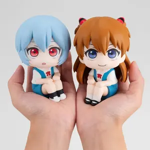 Large avatar neon light installation, Ayanami/Asuka models, sitting posture, car decoration toys