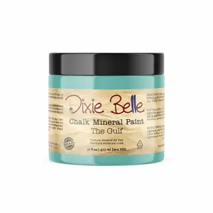 Dixie Belle Paint Company Chalk Finish Furniture Paint | The Gulf (16 Fl Oz) | Matte Soft Turquoise Chic Chalk Mineral Paint | DIY Furniture Paint | Made in the USA