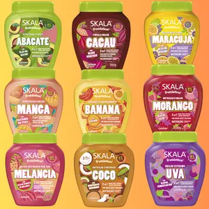 SKALA FRUTASTICA Hair Mask - Hydrating Formula with Hyaluronic Acid for Deep Hydration & Rich Color - Abacate, Cacau, Maracujá, Manica, Banana, Morango, Melancia, Coco, Uva