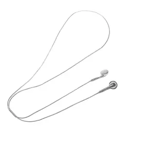 Silver Wired Headphones Necklace - For Men And Women