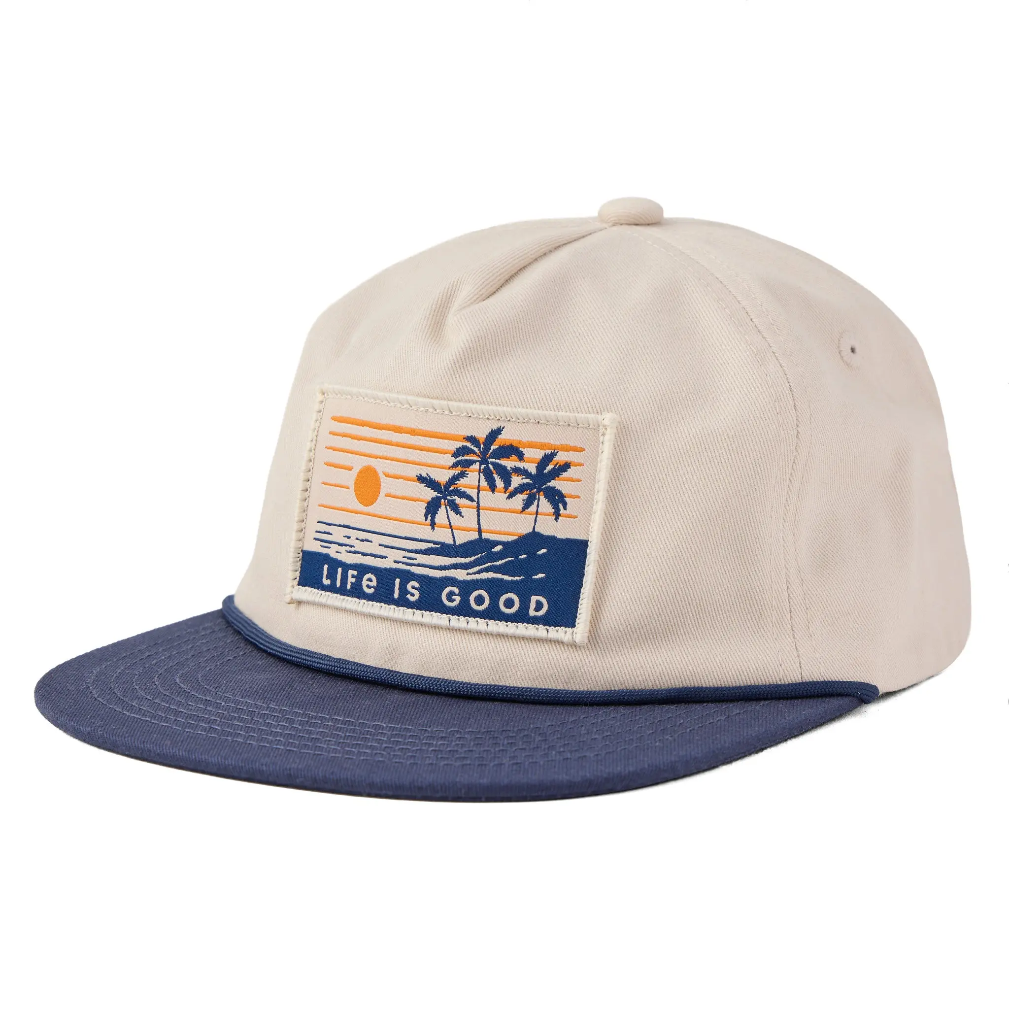 Adult Unisex Scenic Palms Twill Rope Hat