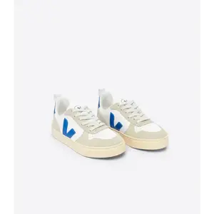 Veja White & Cobolt Blue Lace Sneaker 3260