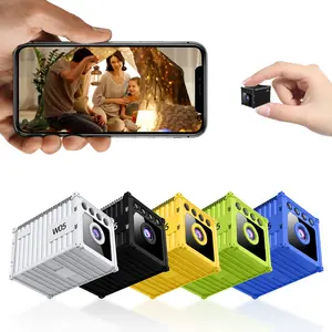 Mini Hidden 1080P WiFi Spy Camera (Black)- Unique Container Shape, Motion Detection,  Loop Recording, 128GB SD Supported Nanny Cam