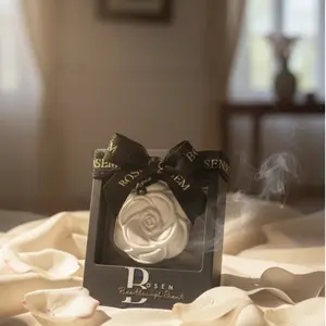 Bosem Passive Ceramic Diffuser - Elegant Rose Design with Aromatic Fragrance