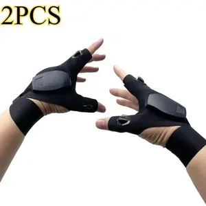 Tactical Precision: Adjustable Rechargeable LED Flashlight Gloves | Hands-Free Integrated Lighting for Mechanics, EDC & Survival Gear | Tech-Wear 2026