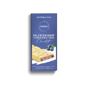 Beemax Dubai-Style Mini Blueberry Cheesecake Chocolate Bar (3 oz) | Imported from Turkey - Now Ships with Ice Pack