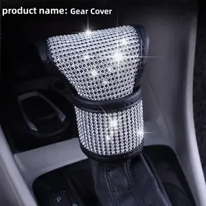 1pc Luxury Bling Car Gear Shift Cover - Automatic Shift Knob, Sparkling Rhinestone, Fit for Most Vehicles, Adds Glamour to Your Ride, Bling Car Accessories
