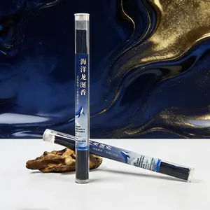 Elegant Ocean Ambergris Scent Handmade Incense Sticks 20.5cm Bamboo Base Aroma Incense For Meditation Odor Removal 40 Count