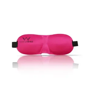 Miss Lashes Sleep Mask for All Sleeping Positions with Long-Lasting Eyelash Extensions, Black