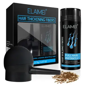 Elaimei Hair Thickening Fiber Set 27.5g, Built-In Spray Bottle, Suitable for Sparse Hair, Adds Volume & Density, Unisex Use, Volumizing Hair, Hair Products
