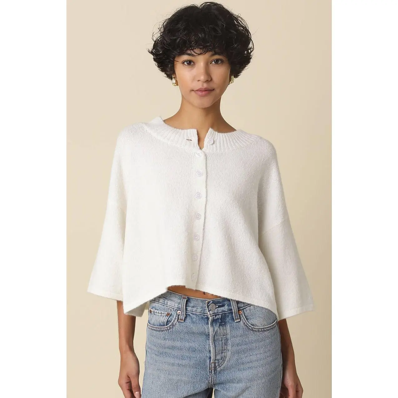 Livia Boxy Cropped Cardigan