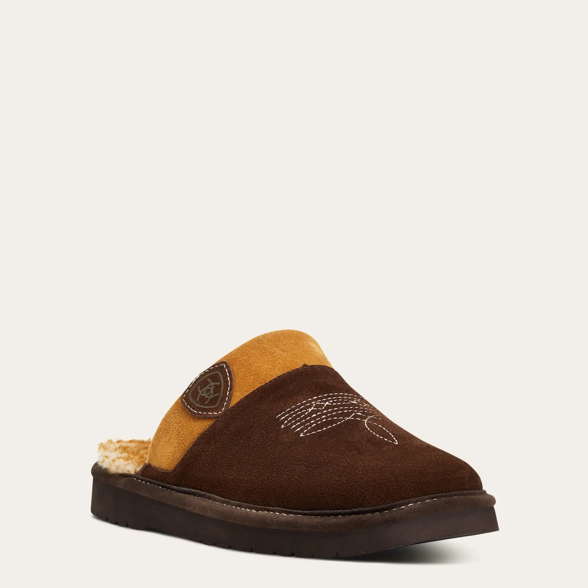 Ariat Men's Chocolate Silversmith Square Toe Slipper