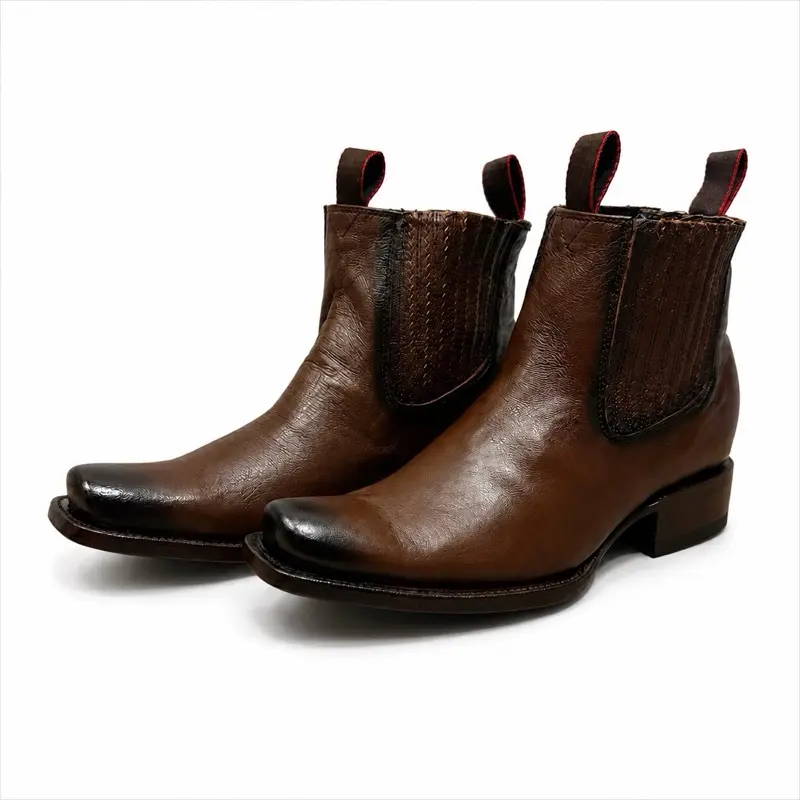 Dark brown Chelsea boot