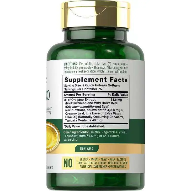 Oil of Oregano with Black Seed Oil | 8000mg | 300 Softgel Capsules | Naturally Occurring Carvacrol & Thymoquinone Pills | Non-GMO, Gluten Free Supplement