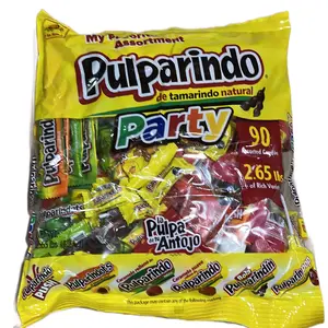 Pulparindo de Tamarindo Natural Party Mix - 90 Assorted Candies (2.65lbs) - Sweet, Candy