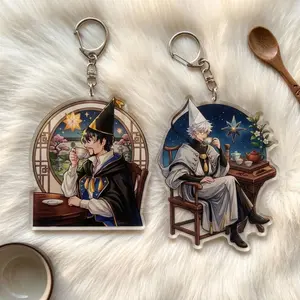 Atelier of Witch Hat Acrylic Keychain - Olruggio Midnight Tea - Qifrey Daybreak Tea