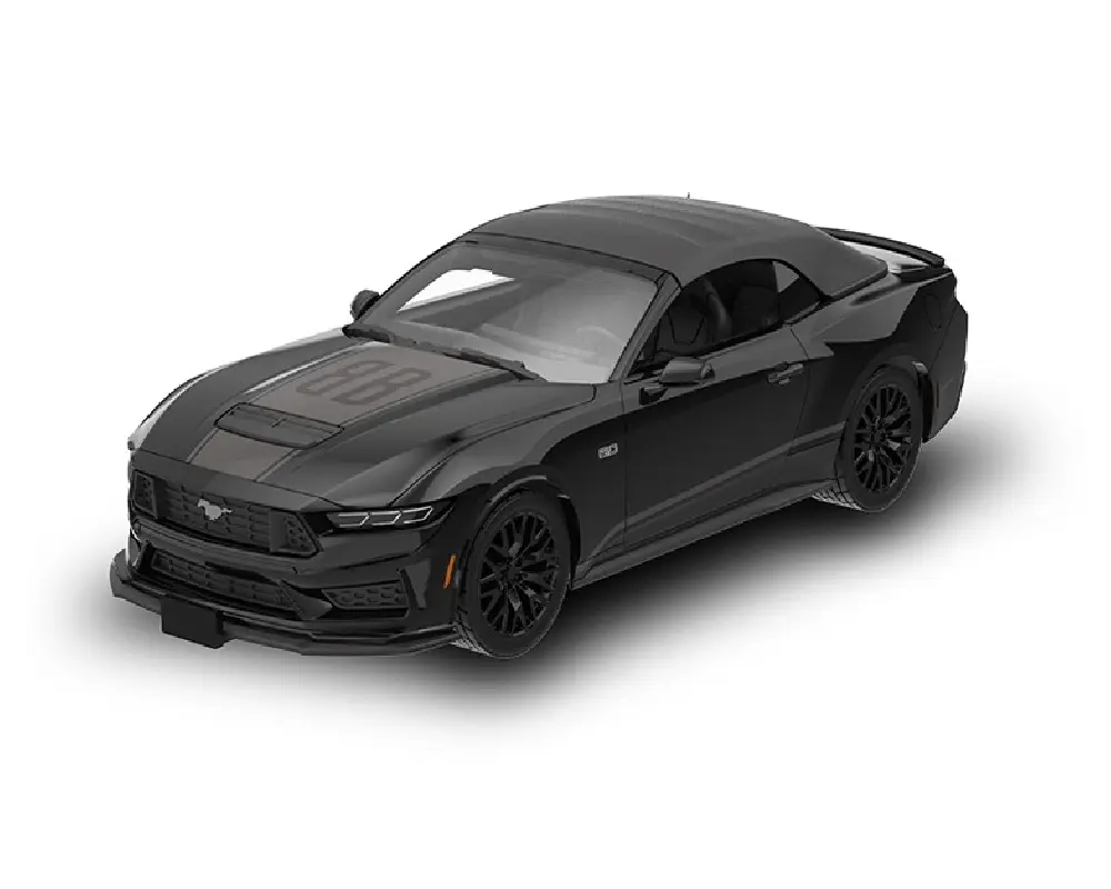 2024 Ford Mustang GT Convertible Top Up Black Bandit Series 31 1/64 Scale Diecast Model Greenlight 28190B-5D1