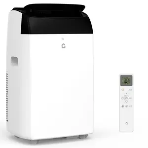 OP-14000 BTU Portable Air Conditioner, 3-In-1 Portable AC Unit With Dehumidifier & Fan, Quiet Room Air Conditioner Cools Up to 750 Sq.Ft., Remote, Installation Kits, Auto Swing, 3 Speed, Timer, Black Top Cover