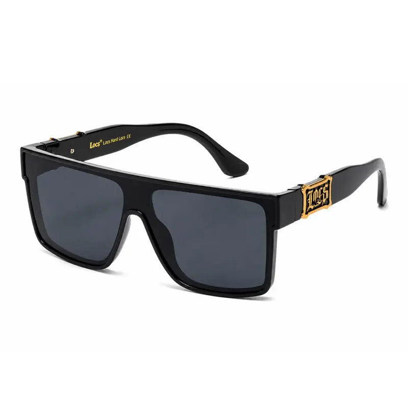 2026 New Big Frame Locs Sunglasses, Gold or Black Logo Trim, Heavy-Duty Hardcore Tough Style