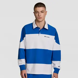 Gridiron Blocked Long Sleeve Rugby, Script Logo