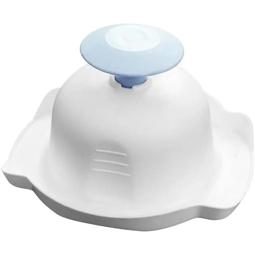 Blue Food Safety Holder for Mandolin Slicer or Grater,Finger Anti-Cut Protectors for Vegetable Grater, Food Slicer Cutter Finger Guard for Mandoline Slicer Grater Cutting, Mandolines and Slicers