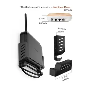 Multi - Purpose Storage Rack Router Organizer with Cable Management Laptop Stand Space - Saving Home Office Desktop Shelf
