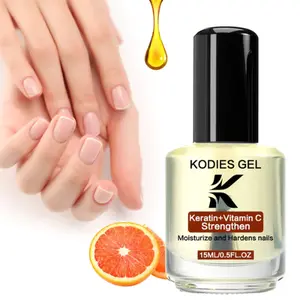 KODIES GEL Keratin Nail Strengthener 15ML Vitamin C Hydrating Nail Hardener Cuticle Oil Conditioner Nails Growth Care Products