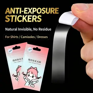 36 Pieces Anti-Slip Adhesive Pads, Dual-Sided Clothing Stickers, Prevents Slipping, Ideal for Garments, 1 Bag Included