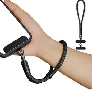 Phone Wrist Strap, Phone Lanyard With 2 Tether Tabs for iPhone and Most Phone Case, Adjustable Non-winding Mobile Phone Strap, Anti-fall Safety Wristband, Phone Accessories for Outdoor Activities