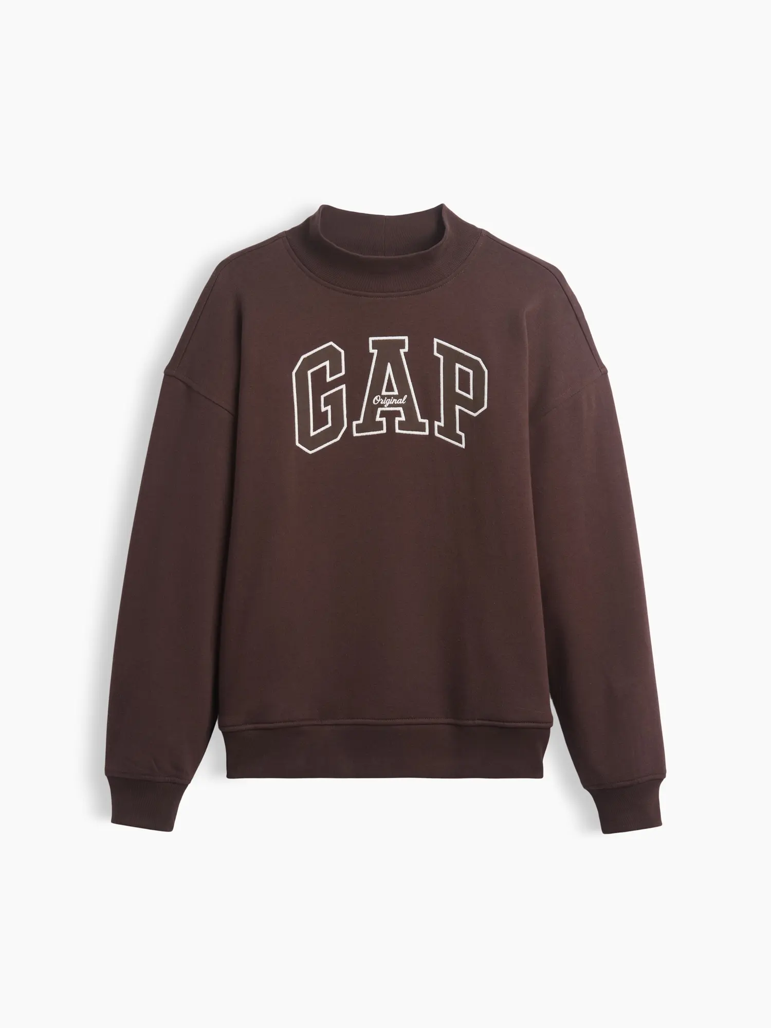 Gap Women's VintageSoft Oversized Mockneck Logo Sweatshirt Gap Women's VintageSoft Oversized Mockneck Logo Sweatshirt