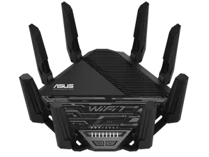 ASUS RT-BE96U BE19000 802.11BE Tri-Band Performance WiFi 7 Extendable Router with 6GHz support, Dual 10G Port, 320Mhz, lifetime internet security , *MLO, AiMesh Support