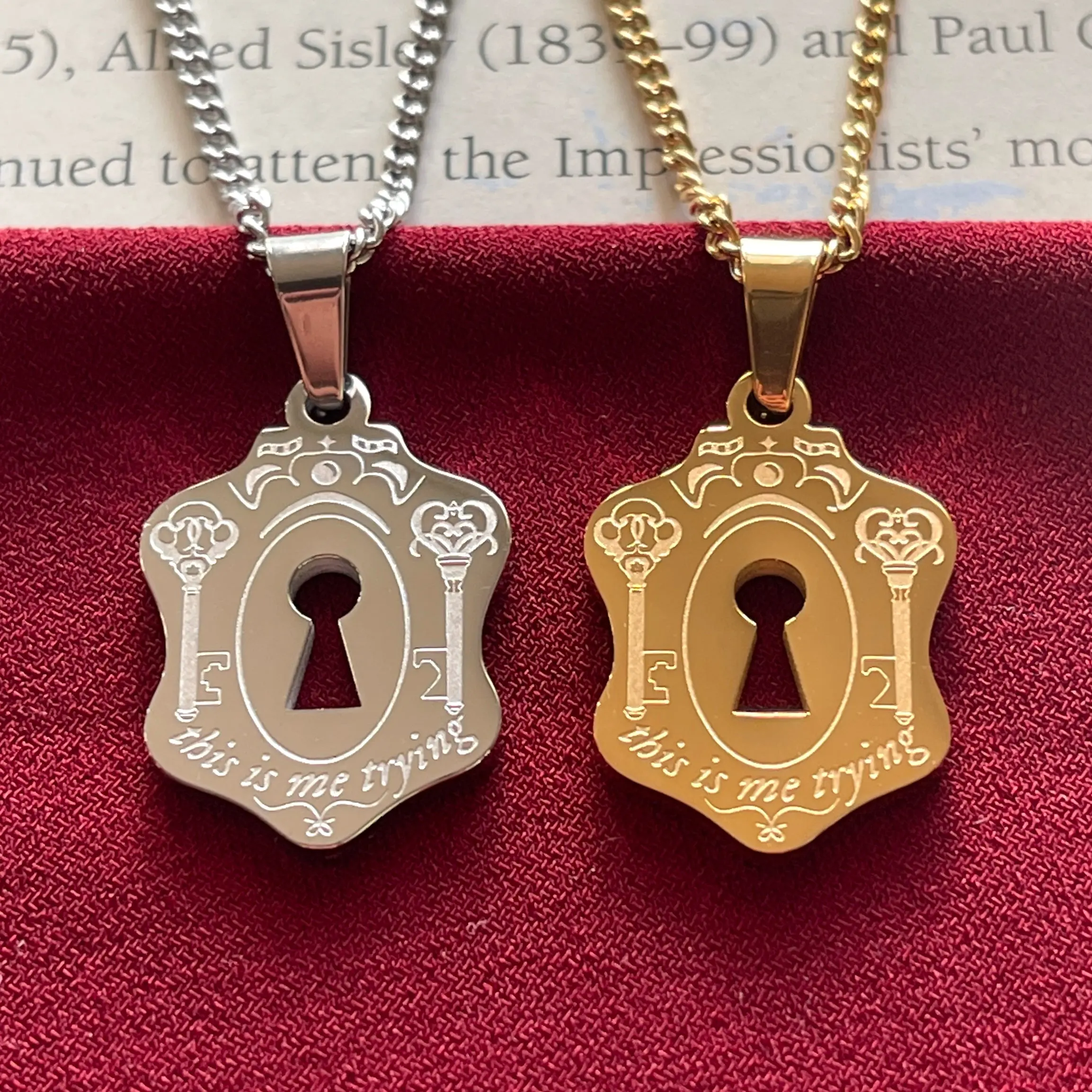 Keyhole Necklace fashion necklace
