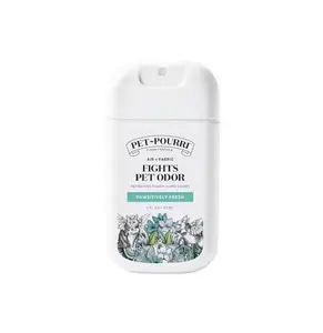 Poo-Pourri Pawsitively Fresh Pocket Deodorizer Spray – Dog & Cat Odor Remover – Plant Based Ingredients – Vet Recommended – Great for Air, Carpet, Fabric, Litter Box, Urine & Strong Pet Odors