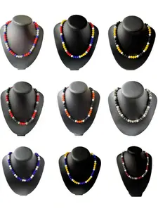 1pc Baseball Beaded Cross Necklace For Boys Girls ,Rhinestone Discoball Bling Necklace -Baseball Ice Cross Necklace Drip Gifts For Players Athletes Christian