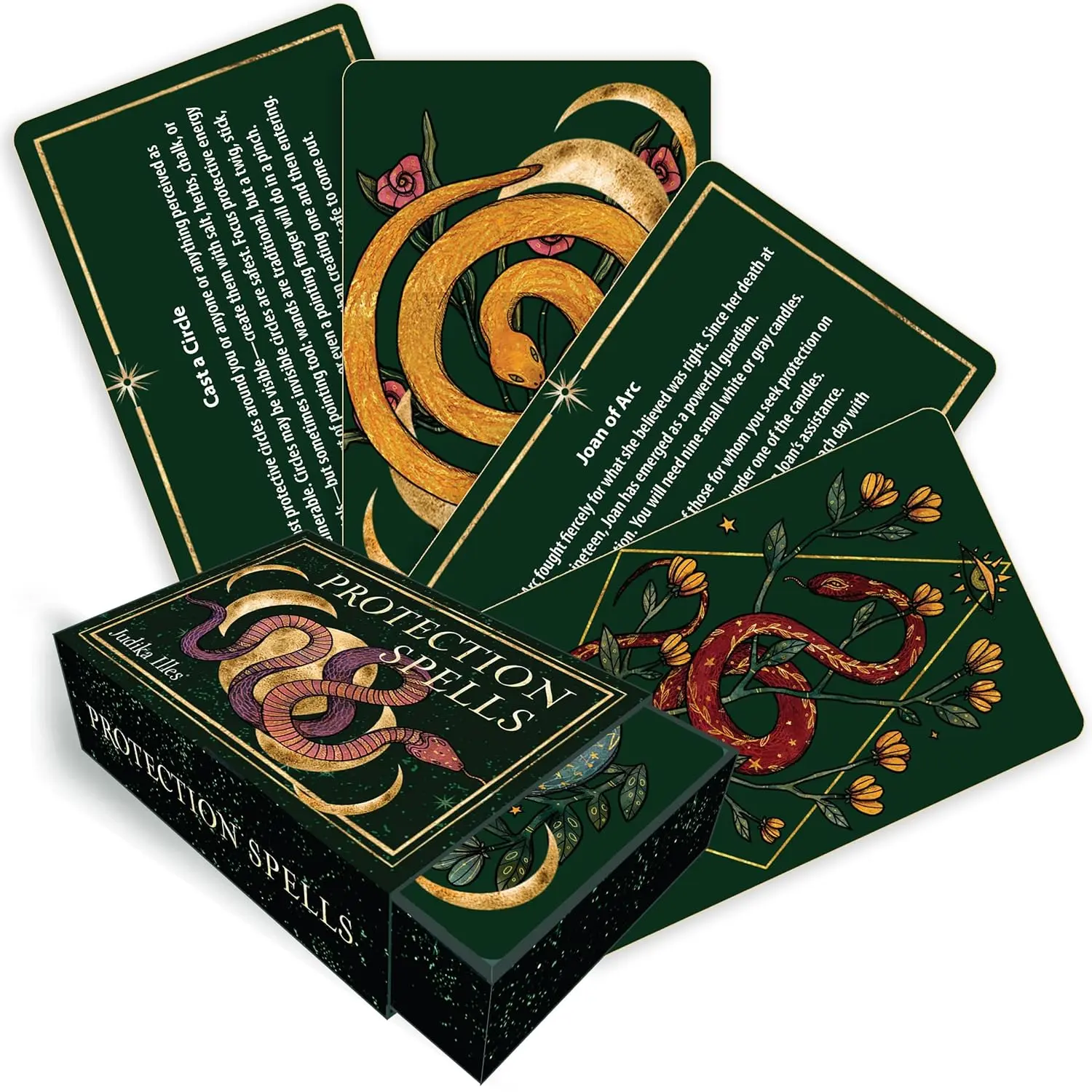 Protection Spells Card Deck by Judika Illes — 36 Gilded Cards Pocket Spell Set