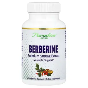 Paradise Herbs Berberine , 500 mg, 60 Vegetarian Capsules