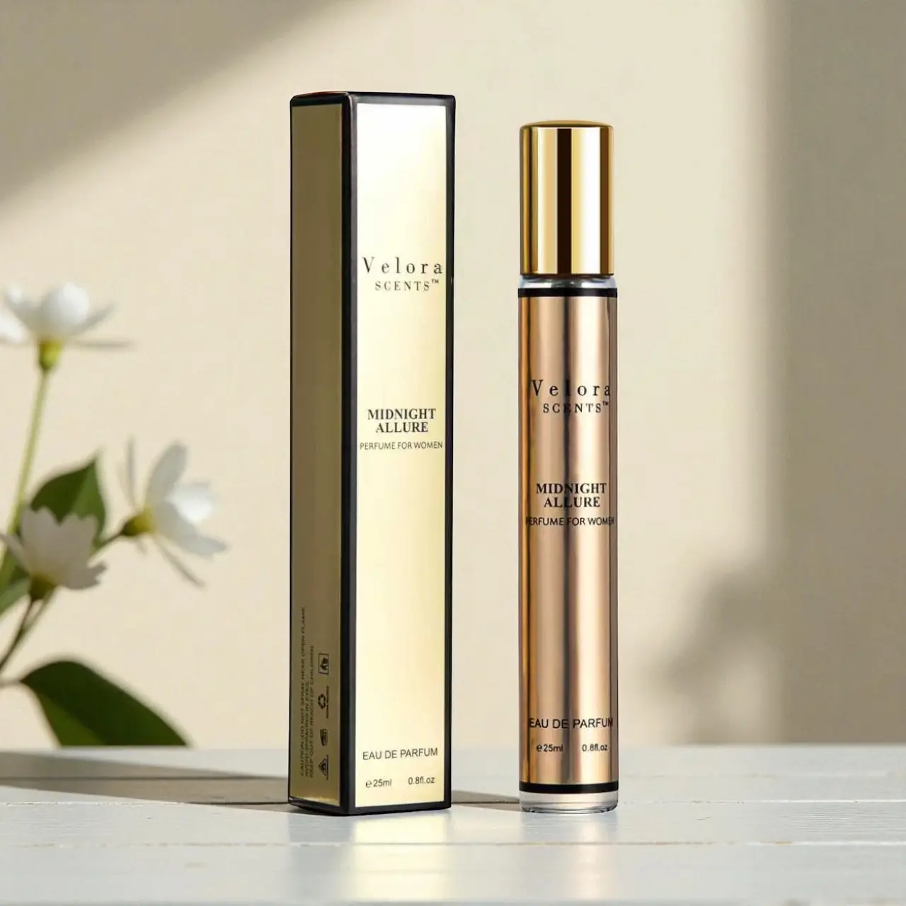Velora Scents Midnight Allure Perfume for Women 25ml Eau de Parfum Seductive Lemon Geranium Vanilla Scent Alluring Evening Fragrance Ideal for Special Occasions Long Lasting 6-7+ Hours Travel-Friendly fruit