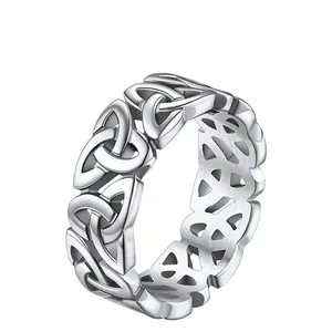 Triangle knot ring hollow triangle knot splicing ring multiple sizes ladies daily wear gift