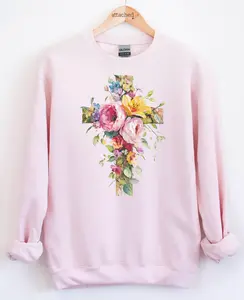 Floral Cross Graphic Top