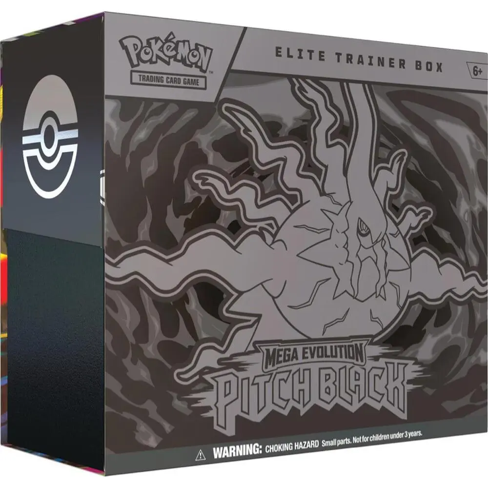 Pokémon Elite Trainer Box Mega Evolution Pitch Black Trading Card Game Collectible Set for Fans