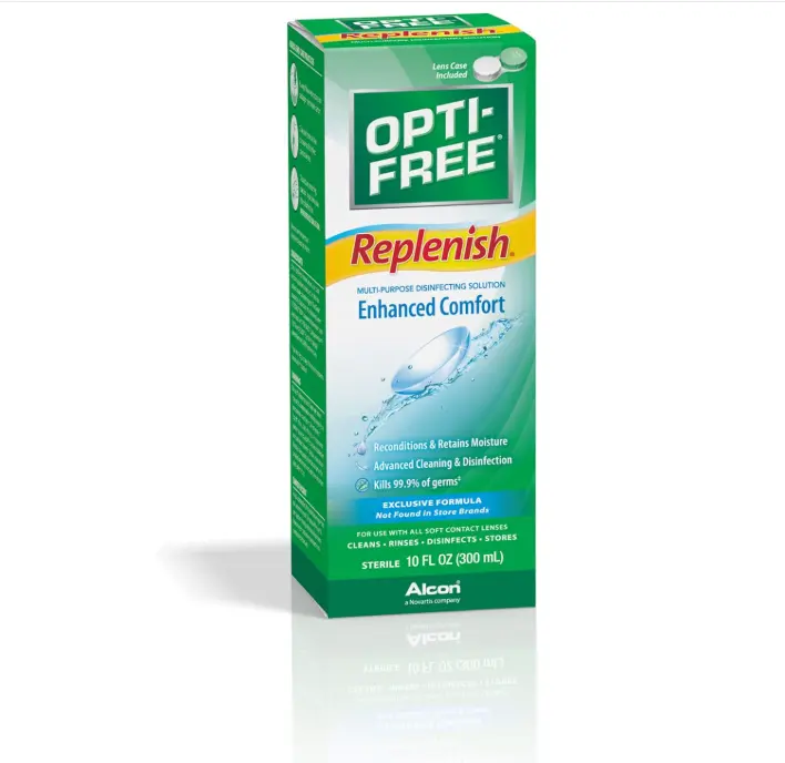 Opti-Free Replenish Multi-Purpose Disinfecting Solution With Lens Case, 10 Fl Oz