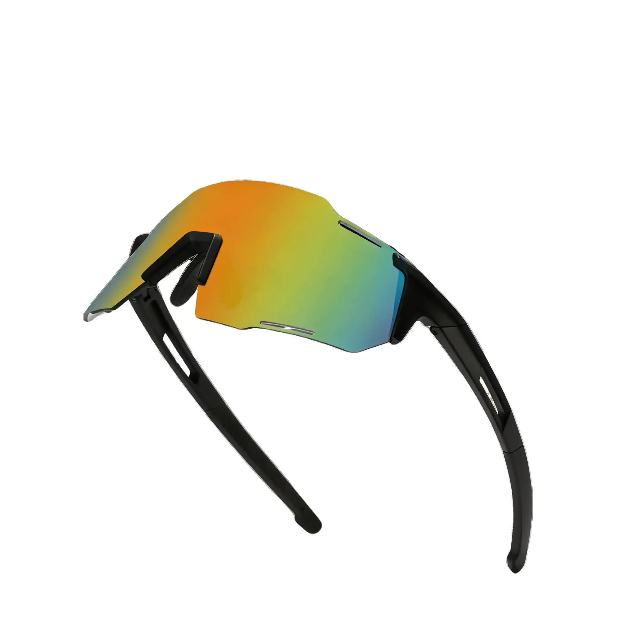 Unisex Polarized Active Sunglasses, UV400 Sun Protection, White Frame, Red Mirror, Wraparound Full Coverage Shades for Outdoor Cycling, Running, Accessories For Women, 25 G, All Adventures, Fishing, Wrap Around Sunglasses, Fitness For Everyone, Running/Cy
