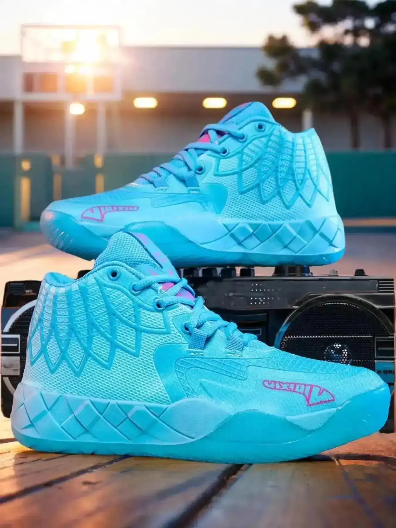 Unisex Basketball Shoes Sporty Lace Up Non-slip Breathable Comfortable Sports for Men Women Track Workout Sneakers Stylish ladies fashion heavy duty trendy daily sturdy protective reliable industrial non slip modern