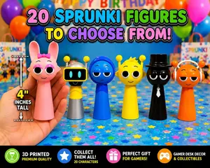 Sprunki Toy | Pink 3D Printed Collectible Figure for Gamers