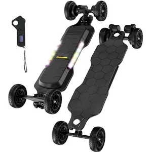 【E-Skate】Electric Skateboard with Remote, 450W/500W/1200W/3000W Brushless Motor, 9Mph/12Mph/30 Mph /32Mph Top Speed, Electric Longboard for Adults ＆Teens