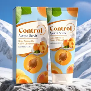 Apricot Facial Scrub - Gentle Pore-Cleansing Exfoliant, Refreshing Hydrating 2-in-1 Cleanser 100g